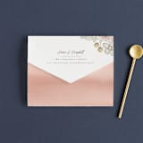 "Summer Garden" - Savvy Wedding Invitations in Garden Rose by Wildfield Paper Co - Closed