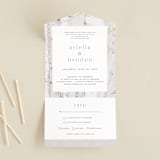 "Winter Birch" - Savvy Wedding Invitations in Natural by Melanie Severin - Front Open