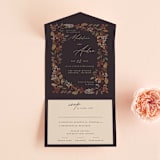 "Autumn Stroll" - Savvy Wedding Invitations in Moody by Erin German - Front Open