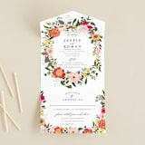 "Forest Flowers" - Savvy Wedding Invitations in Tropical by Susan Moyal - Front Open
