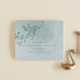 "Cascading Vine" - Savvy Wedding Invitations in Mist by Design Lotus - FREE Recipient Addressing