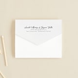 "Capsule" - Savvy Wedding Invitations in Stone by Everett Paper Goods - Closed