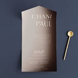 "Arrakis" - Savvy Wedding Invitations in Dune by Design Lotus - Front Open