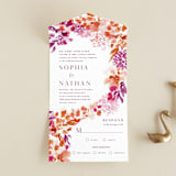 "veranda" - Savvy Wedding Invitations in Merlot by Angela Marzuki - Front Open