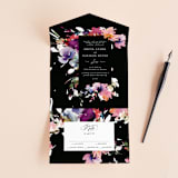 "Beauties" - Savvy Wedding Invitations in Noir by Lori Wemple - Front Open
