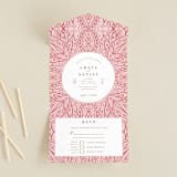 "AMAYA" - Savvy Wedding Invitations in Blush by Kanika Mathur - Front Open