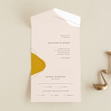 "Trust" - Savvy Wedding Invitations in Ochre by Wendy Chung - Front Open