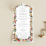 "Secret Garden" - Savvy Wedding Invitations in Daisy by Susan Moyal - Front Open