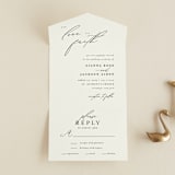 "Love and Faith" - Savvy Wedding Invitations in Vanilla by Louise Kay - Front Open