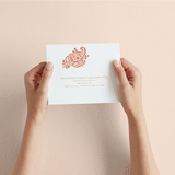 "Heritage Paisley" - Savvy Wedding Invitations in Tangerine by Kanika Mathur - How it works