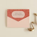 "Japanese Fabric" - Savvy Wedding Invitations in Persimmon by Becky Nimoy - Closed