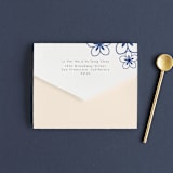 "two toned" - Savvy Wedding Invitations in Marseille Bleu by Deborah Chou - Closed