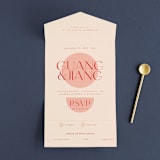 "Unity" - Savvy Wedding Invitations in Blossom by Hudson meet Rose - Front Open