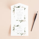"Grace" - Savvy Wedding Invitations in Porcelain by Leah Bisch - Front Open