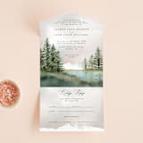 "montagna" - Savvy Wedding Invitations in Forest by Petra Kern - Front Open