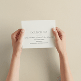 "The Manor" - Savvy Wedding Invitations in Buff by Pixel and Hank - How it works