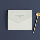 "Chantilly" - Savvy Wedding Invitations in Emerald by Kimberly Morgan - Closed