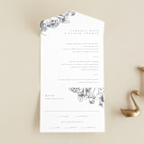 "Delicate" - Savvy Wedding Invitations in Pearl by Emily Sabol Goss - Front Open