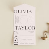 "Eclectic" - Savvy Wedding Invitations in Dusty Rose by Vera Lim - Front Open