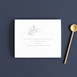"Simple Crest" - Savvy Wedding Invitations in Sage by Kristen Smith - FREE Recipient Addressing