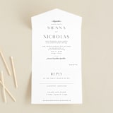 "More Than Words" - Savvy Wedding Invitations in Bridal White by Design Lotus - Front Open
