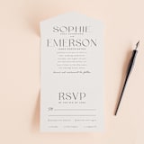 "classic names" - Savvy Wedding Invitations in Ivory by Susan Asbill - Front Open