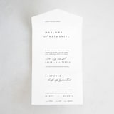 "Astoria" - Savvy Wedding Invitations in Silk by Kelly Schmidt - Front Open