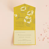 "Sophia" - Savvy Wedding Invitations in Sunshine by Ani Somi - Front Open