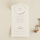 "Branched" - Savvy Wedding Invitations in Almond by Brianne Larsen - Front Open