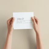 "schiacciata" - Savvy Wedding Invitations in Black Dahlia by chocomocacino - How it works