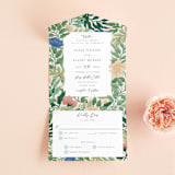 "Floral Garden" - Savvy Wedding Invitations in Garden by Elly - Front Open