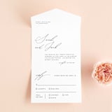 "the script" - Savvy Wedding Invitations in Tuxedo by Genna Blackburn - Front Open
