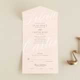 "Classic Lux" - Savvy Wedding Invitations in Blush by Stacey Day - Front Open