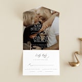 "Dashing" - Savvy Wedding Invitations in Pearl by Benita Crandall - Front Open