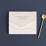 "Engraved" - Savvy Wedding Invitations in Charcoal by Claudia Orengo - Closed