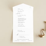 "Paire" - Savvy Wedding Invitations in Tuxedo by Kate Ahn - Front Open