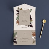 "Autumnal" - Savvy Wedding Invitations in Natural by Alethea and Ruth - Front Open