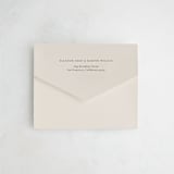 "Corner" - Savvy Wedding Invitations in Linen by Kelly Schmidt - Closed