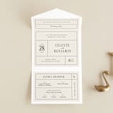 "Everlasting" - Savvy Wedding Invitations in Cotton by FRANI - Front Open