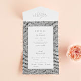 "Elegant Ethno" - Savvy Wedding Invitations in Noir by FRANI - Front Open