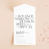 "Carino" - Savvy Wedding Invitations in Brise by Pati Cascino - Front Open