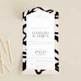 "West Side" - Savvy Wedding Invitations in Slate by Hudson meet Rose - Front Open