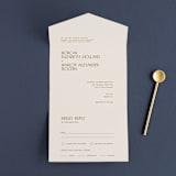 "Eisin" - Savvy Wedding Invitations in Vanilla Bean by Pati Cascino - Front Open