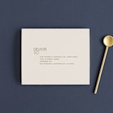 "Eisin" - Savvy Wedding Invitations in Vanilla Bean by Pati Cascino - FREE Recipient Addressing