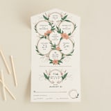 "Charming" - Savvy Wedding Invitations in Almond by GeekInk Design - Front Open