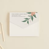 "Charming" - Savvy Wedding Invitations in Almond by GeekInk Design - Closed