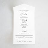 "Sincerity" - Savvy Wedding Invitations in Noir by Kimberly FitzSimons - Front Open