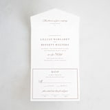 "Charleston" - Savvy Wedding Invitations in Blush by Megan Davis - Front Open