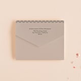 "Initials Circle Arch" - Savvy Wedding Invitations in Latte by FRANI - Closed