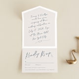 "Ink scribble" - Savvy Wedding Invitations in Champagne by Adelyn T. - Front Open